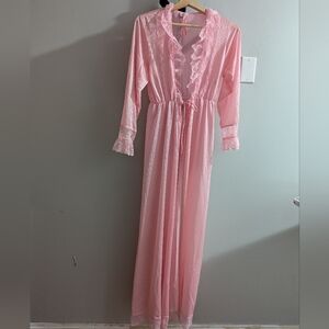 Vintage Bernette Pink Robe Size Medium